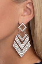 Load image into Gallery viewer, Cautious Caliber - White Earring
