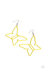 Load image into Gallery viewer, Soaring Silhouettes - Yellow Earring
