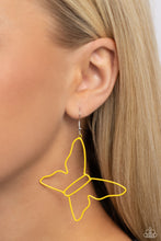 Load image into Gallery viewer, Soaring Silhouettes - Yellow Earring
