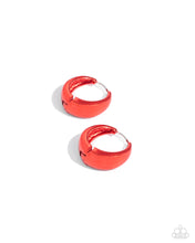 Load image into Gallery viewer, Colorful Curiosity - Red Earring
