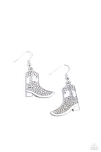 Load image into Gallery viewer, Boot Scootin Bling - White Earring
