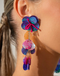 Under the Waves - Purple Earring