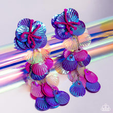 Load image into Gallery viewer, Under the Waves - Purple Earring
