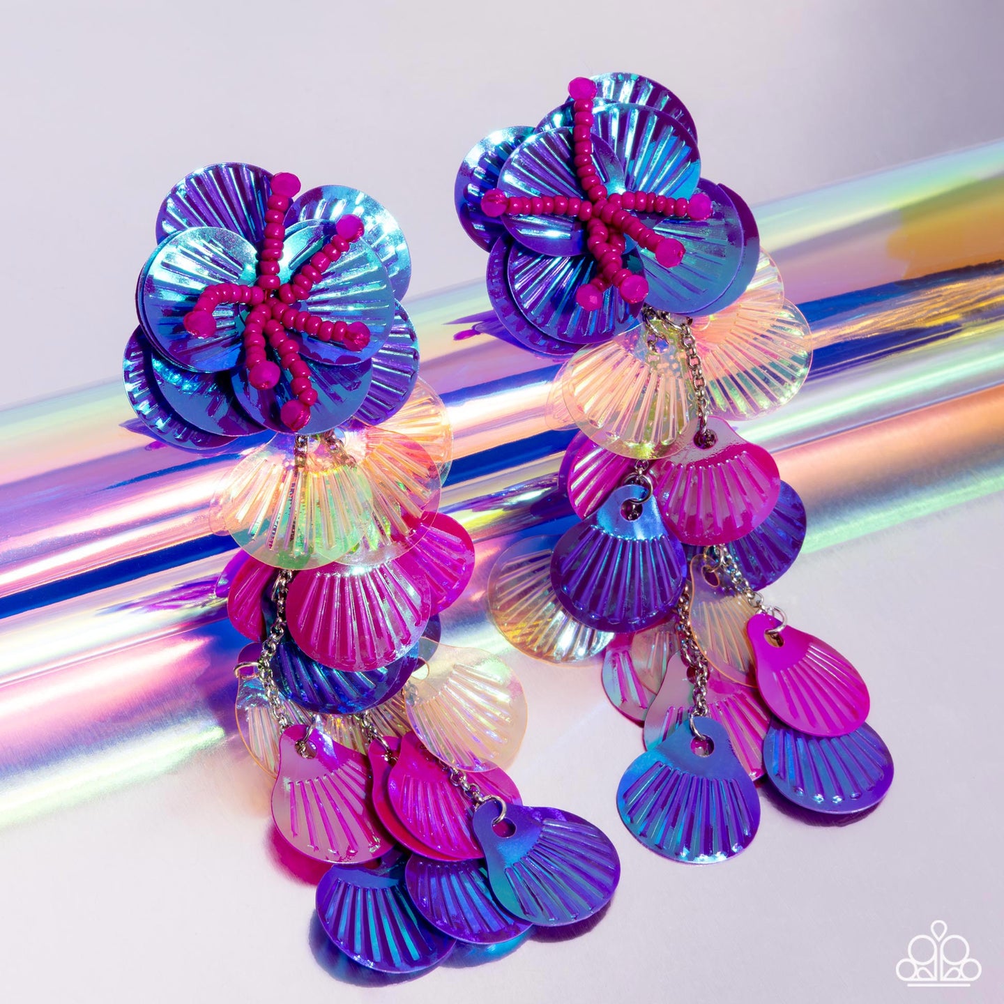 Under the Waves - Purple Earring