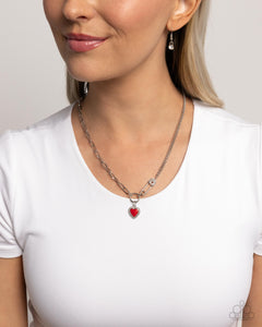 Valuable Valor - Red Necklace