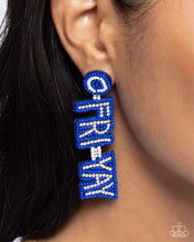 Load image into Gallery viewer, It&#39;s Friday! - Blue Earring
