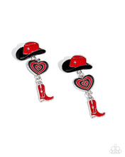 Load image into Gallery viewer, Swing Dance Delight - Red Earring
