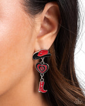 Load image into Gallery viewer, Swing Dance Delight - Red Earring
