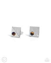 Load image into Gallery viewer, Some Serious Studs - Brown Cufflinks
