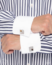 Load image into Gallery viewer, Some Serious Studs - Brown Cufflinks
