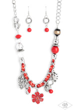 Load image into Gallery viewer, Charmed, I Am Sure - Red Necklace
