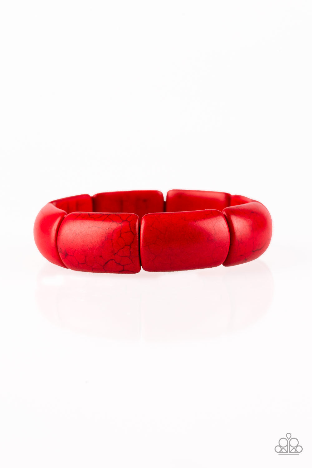 Peace Out - Red Wood Bracelet