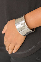 Load image into Gallery viewer, Urban Uptrend - Silver Cuff Bracelet
