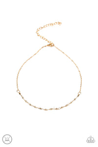 Take A Risk - Gold Chocker Necklace