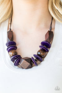 Pacific Paradise - Purple Necklace