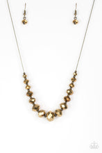 Load image into Gallery viewer, Crystal Carriages - Brass Necklace
