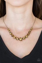 Load image into Gallery viewer, Crystal Carriages - Brass Necklace
