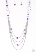 Load image into Gallery viewer, Bubbly Bright - Purple Necklace
