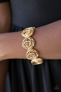 Beat Around The ROSEBUSH - Gold Bracelet