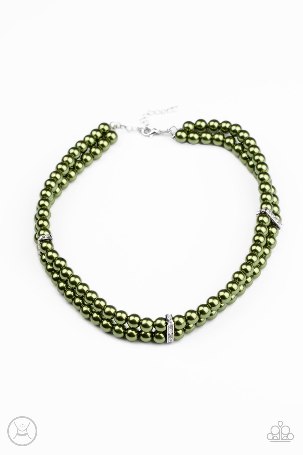 Put On Your Party Dress - Green Necklace