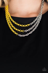 Turn Up The Volume - Yellow Necklace