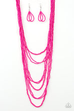 Load image into Gallery viewer, Totally Tonga - Pink Seed Bead Necklace
