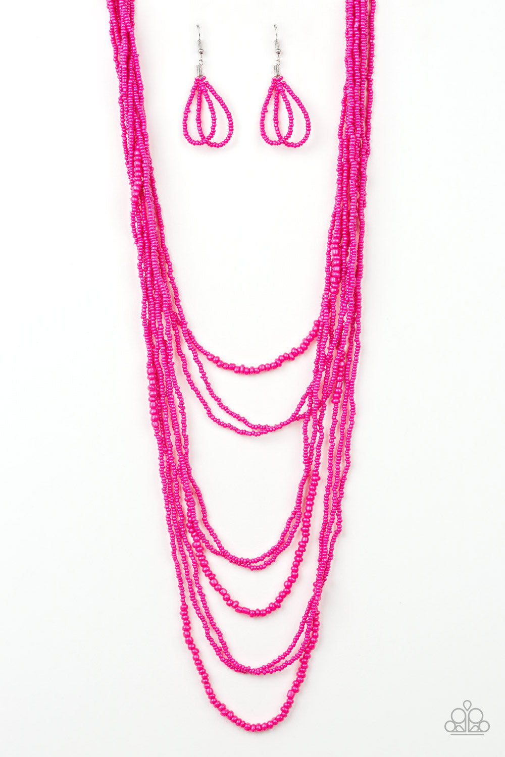 Totally Tonga - Pink Seed Bead Necklace