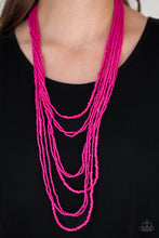 Load image into Gallery viewer, Totally Tonga - Pink Seed Bead Necklace
