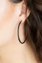 Load image into Gallery viewer, Totally Throwback - Black Earring
