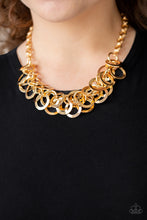 Load image into Gallery viewer, Ringing In The Bling -Gold Necklace
