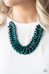 Comin In HAUTE - Green Necklace