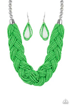 Load image into Gallery viewer, The Great Outback - Green Seed Bead Necklace
