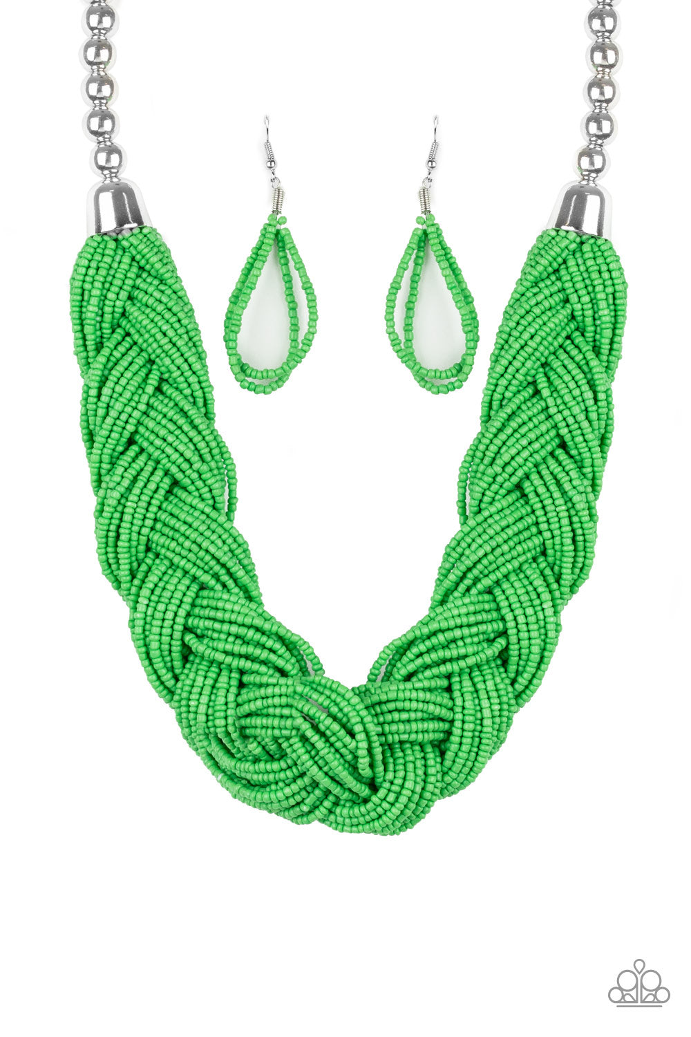 The Great Outback - Green Seed Bead Necklace