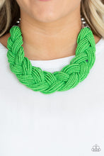 Load image into Gallery viewer, The Great Outback - Green Seed Bead Necklace
