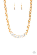 Load image into Gallery viewer, Rhinestone Renegade - Gold Necklace
