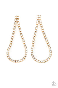 Diamond Drops - Gold Earring