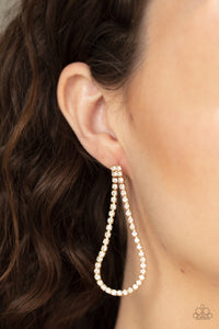 Diamond Drops - Gold Earring