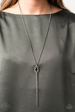 Load image into Gallery viewer, Knockout Knot - Black Necklace
