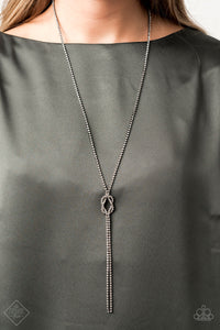 Knockout Knot - Black Necklace