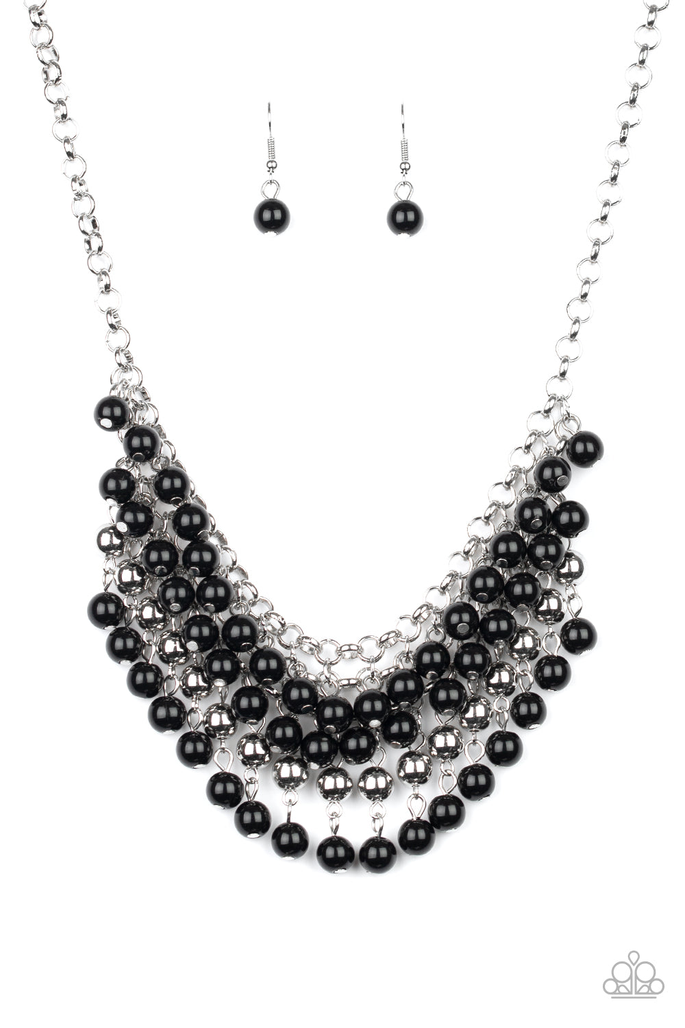 Jubilant Jingle - Black Necklace