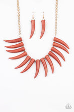 Load image into Gallery viewer, Tusk Tundra - Brown Necklace
