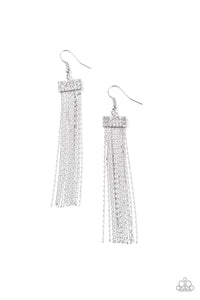 Twinkling Tapestry - White Earring