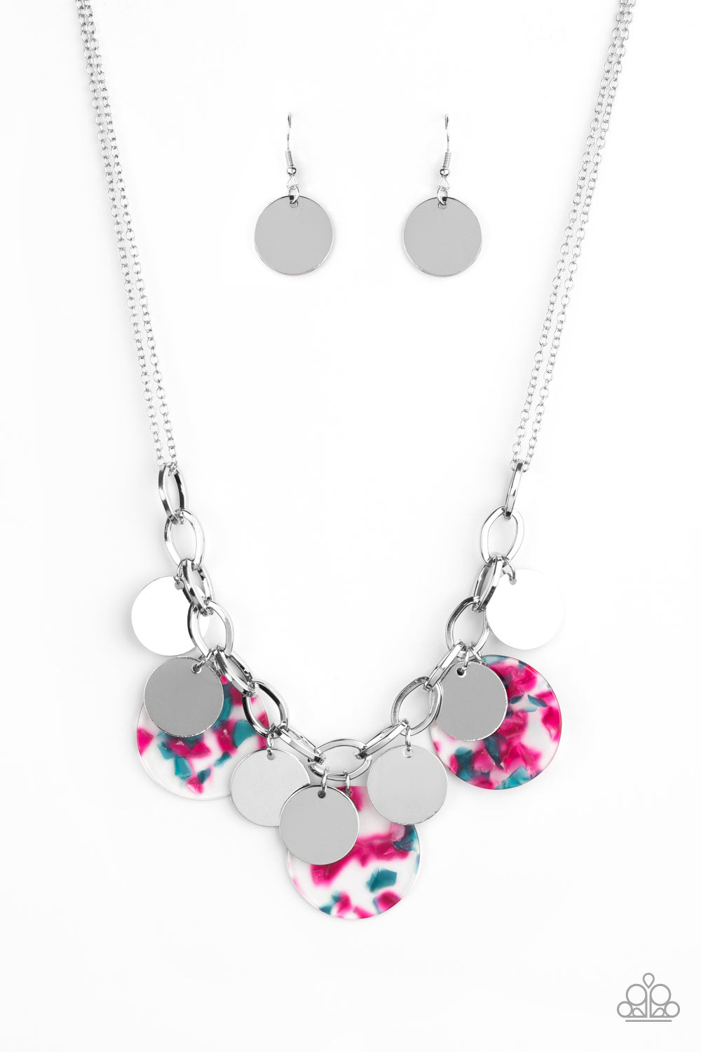 Confetti Confection - Pink Necklace