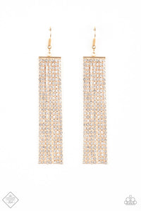 Top-Down Shimmer - Gold Earring