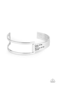 America The BRAVE - Silver Cuff Bracelet