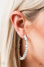 Load image into Gallery viewer, Can I Have Your Attention? - White Earring
