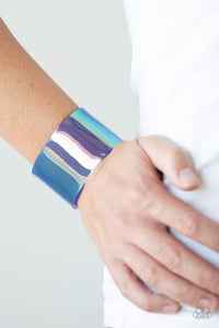 Holographic Aura - Blue Arcylic Bracelet