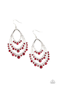 Break Out In TIERS - Red Earrings