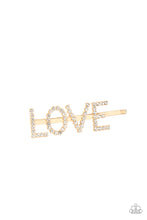 Load image into Gallery viewer, All You Need Is Love - Gold Hair Clip
