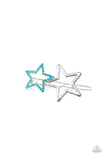 Load image into Gallery viewer, Lets Get This Party STAR-ted! - Blue Hair Clip
